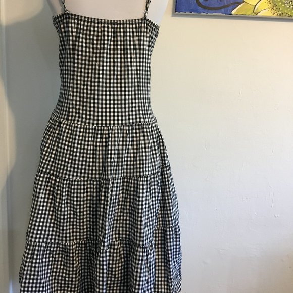 Black and White Gingham Dress - Picture 2 of 4